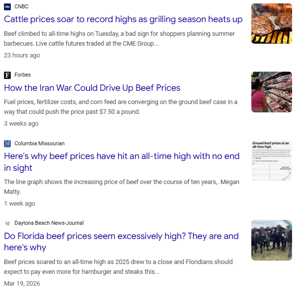 Grocery store steak price tag